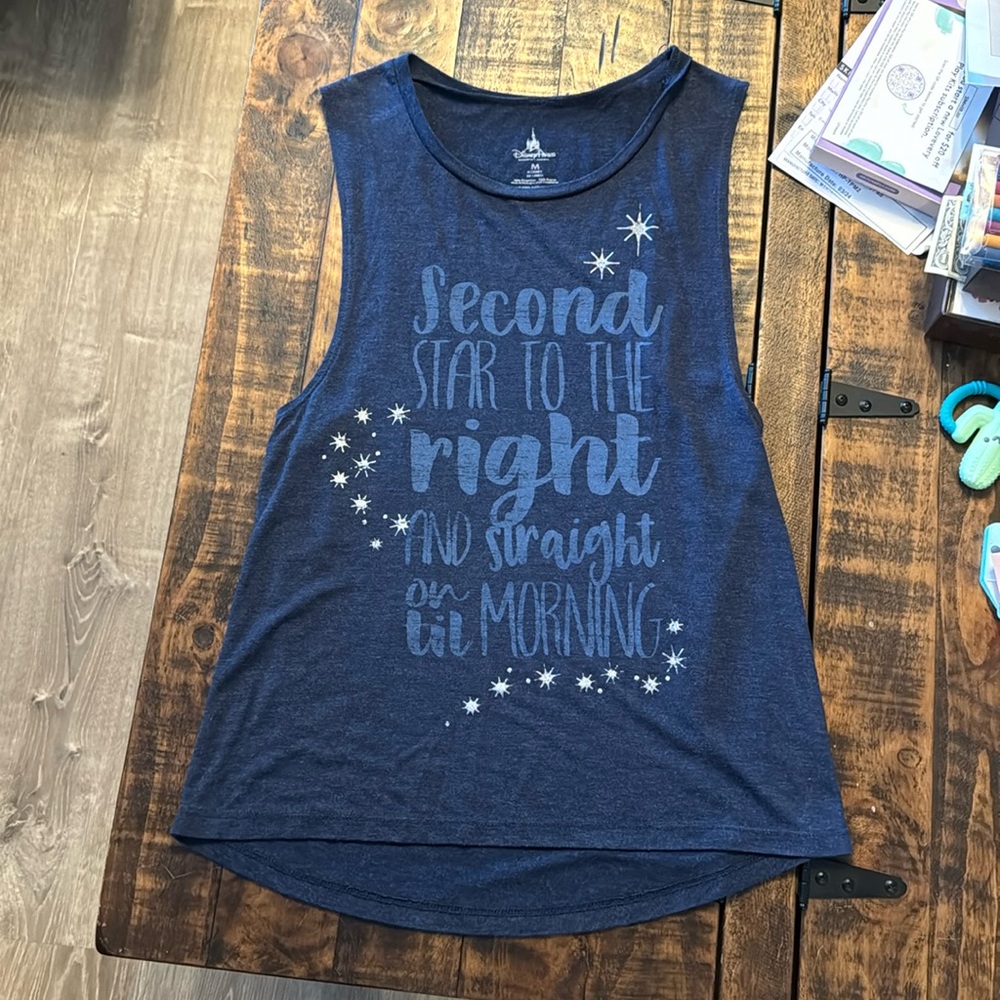 Disney Blue Tank Top with Star Design